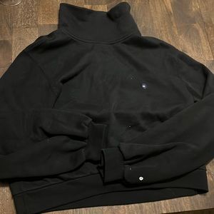 Abercrombie Black Sweatshirt Turtleneck XS womens